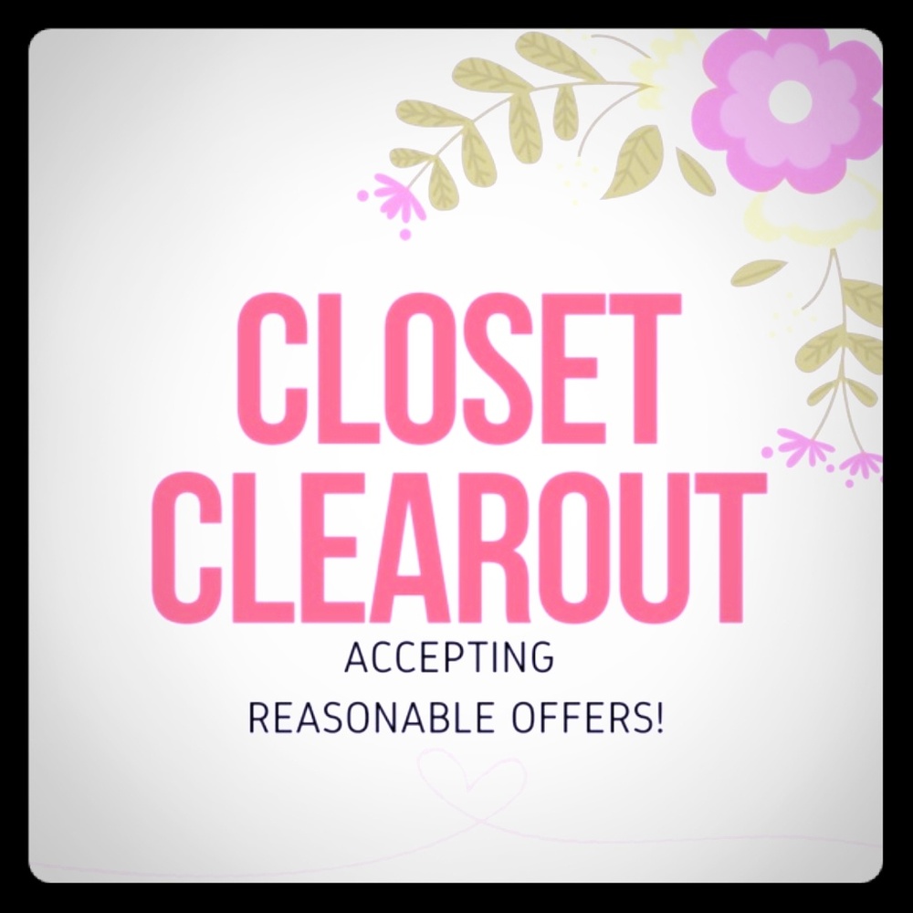 Closet clearout! Make me a reasonable offer!